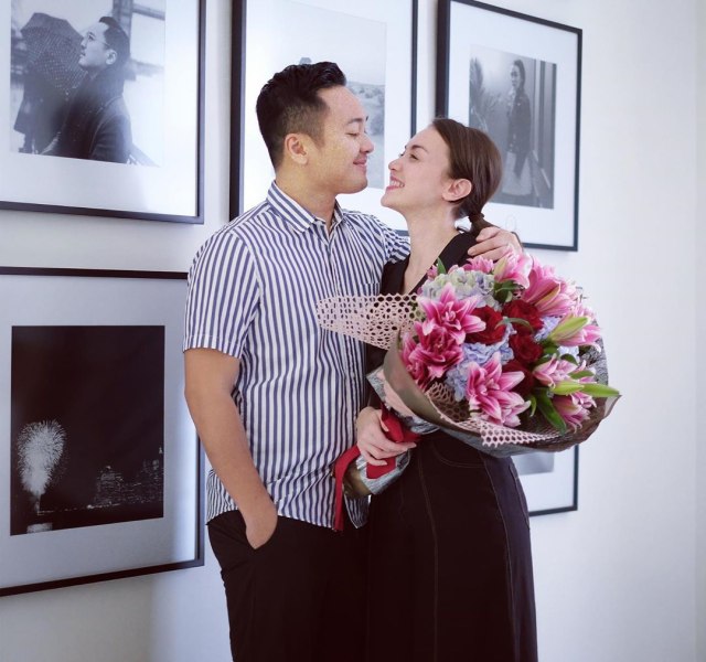 Cassanova Alfonso dan Rianti CArteright. (Foto: Instagram @riantic)