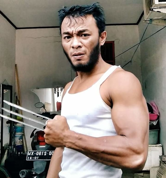 Viral pria mirip Wolverine. Foto: dok. Istimewa