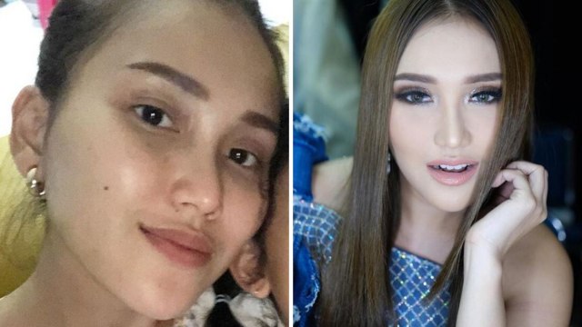 Ayu Ting Ting santai di rumah vs Ayu Ting Ting sedang manggung. Foto: @ayutingting92