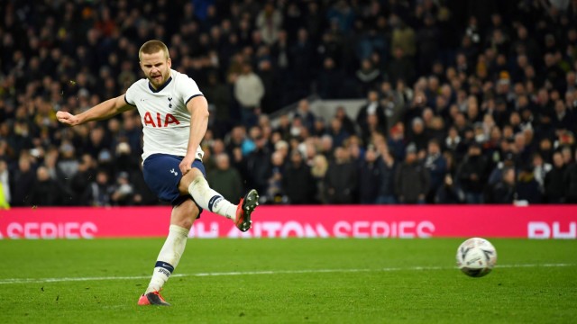 Eric Dier di duel Norwich City vs Tottenham Hotspur. Foto: REUTERS/Dylan Martinez