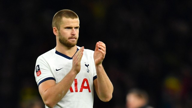 Gelandang Tottenham Hotpsur, Eric Dier, di laga melawan Norwich.  Foto: Reuters/Peter Cziborra