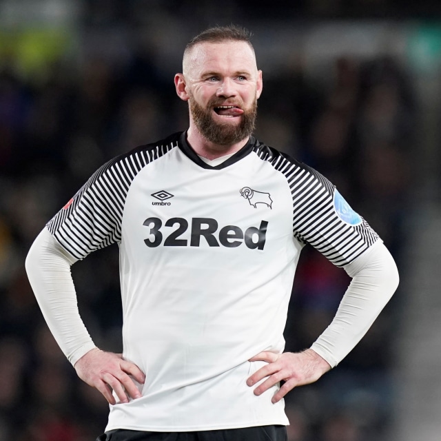 Wayne Rooney saat Derby County menjamu Manchester United. Foto: Andrew Yates/Reuters