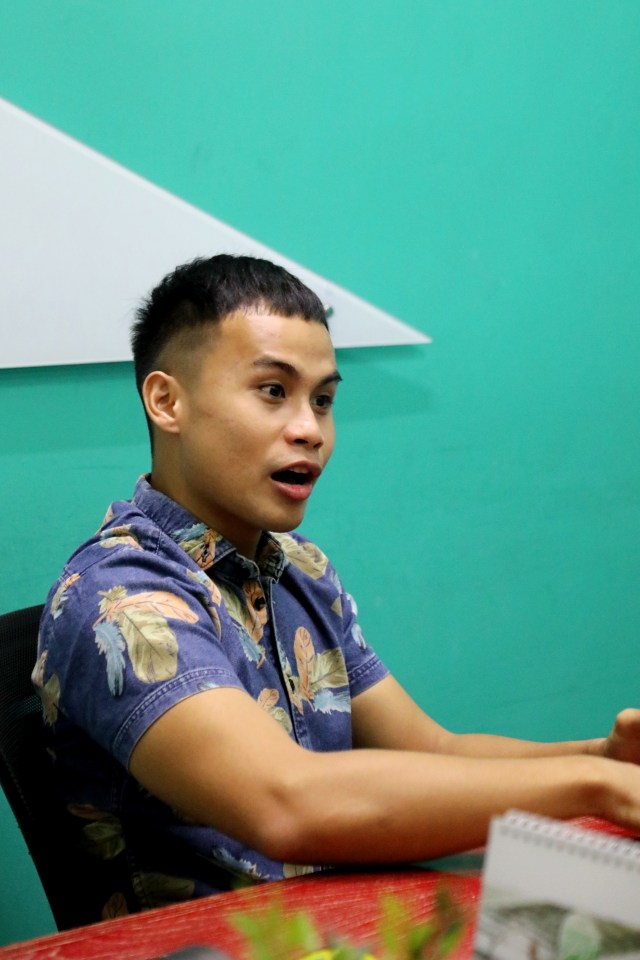 Personel Trisouls, Jesse Thomasmore, saat berkunjung ke kantor kumparan. Foto: Melly Meiliani/kumparan