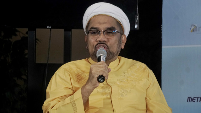 Ali Mochtar Ngabalin saat diskusi tentang conora di Upnormal Coffee, Jakarta, Minggu (8/3). Foto: Irfan Adi Saputra/kumparan