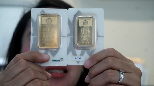 Ilustrasi Emas Antam. Foto: Iqbal Firdaus/kumparan