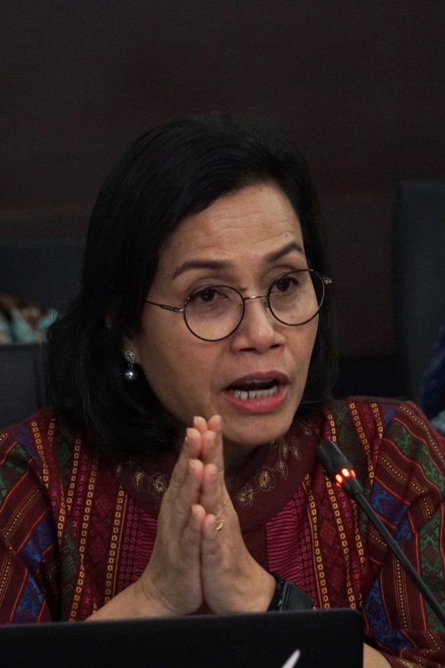 Menteri Keuangan Sri Mulyani saat penyampaian SPT elektronik di Kantor Dirjen Pajak, Jakarta, Selasa (10/3). Foto: Jamal Ramadhan/kumparan