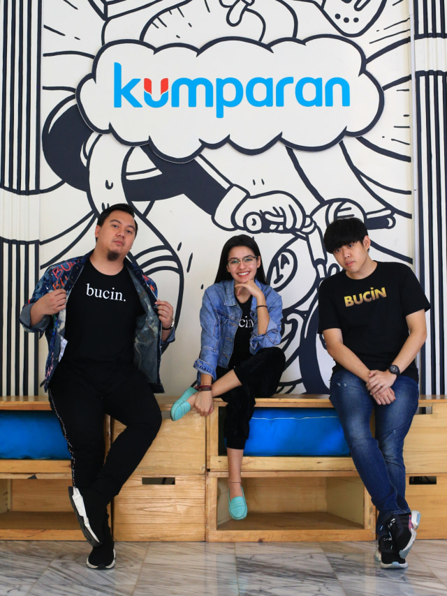 Chandara Liow, Tommy Limmm, dan Susan Sameh saat berkunjung ke kantor kumparan, Selasa (10/3). Foto: Fanny Kusumawardhani/kumparan