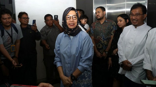 Mantan Direktur Utama Pertamina, Karen Agustiawan, saat meninggalkan Rutan Kejaksaan Agung, Jakarta, Selasa (10/3). Foto: Nugroho Sejati/kumparan