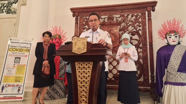 Gubernur DKI Jakarta, Anies Baswedan di Balai Kota DKI Jakarta, Rabu (11/3). Foto: Efira Tamara Thenu/kumparan