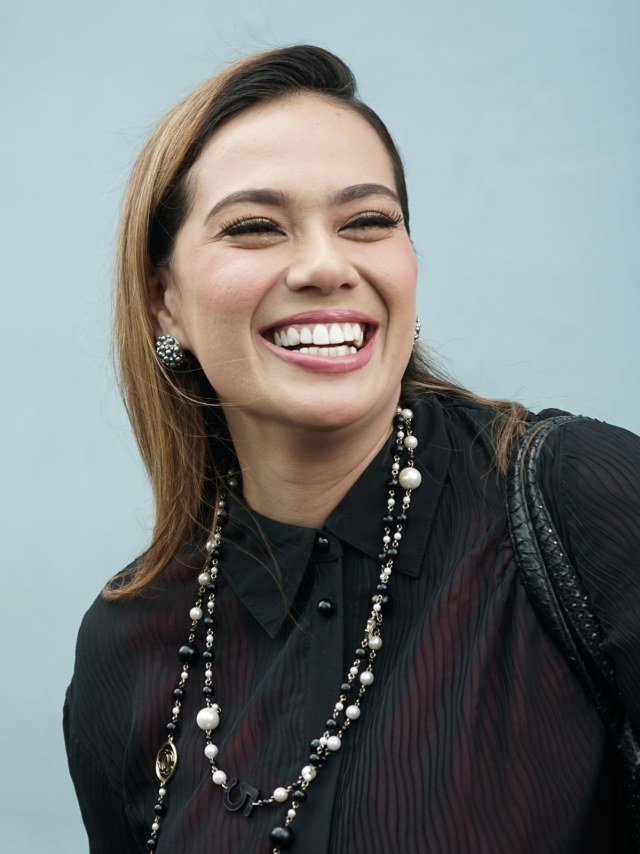 Artis Catherine Wilson saat ditemui dikawasan Tendean, Jakarta, Rabu, (11/3). Foto: Ronny