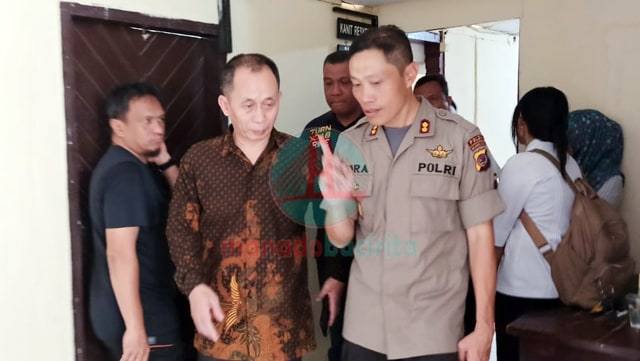 Kapolres Bolaang Mongondow, AKBP Indra Pramana, S.IK bersama dengan Deputi III Bidang Perlindungan Anak Kementerian PPPA, Nahar SH, Msi (foto: febry kodongan/manadobacirita)