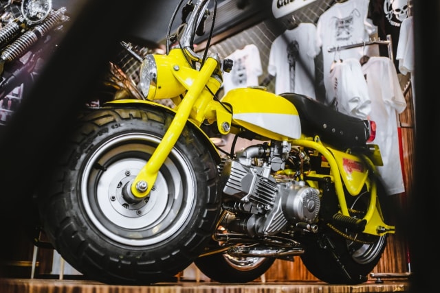 Modifikasi Honda Supra jadi Monkey Foto: Bangkit Jaya Putra/kumparan