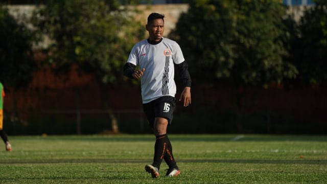 Tony Sucipto saat menjalani sesi latihan. Foto: dok. Persija