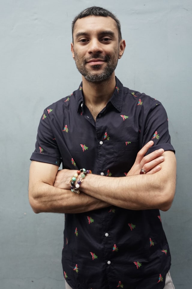 Musisi Didi Riyadi saat ditemui di Kawasan Tendean, Jakarta, Kamis, (12/3). Foto: Ronny