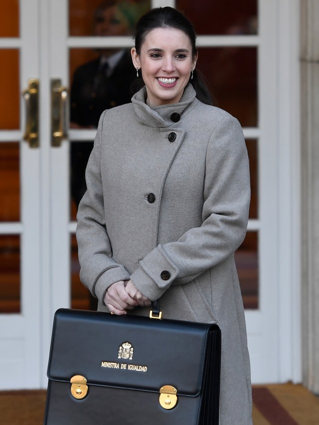 Menteri Kesetaraan Spanyol Irene Montero. Foto: AFP/PIERRE-PHILIPPE MARCOU