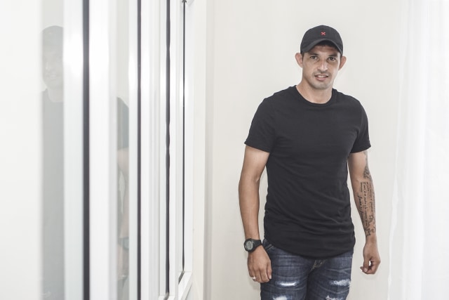 Silvio Escobar, pemain Persikabo. Foto: Nugroho Sejati/kumparan