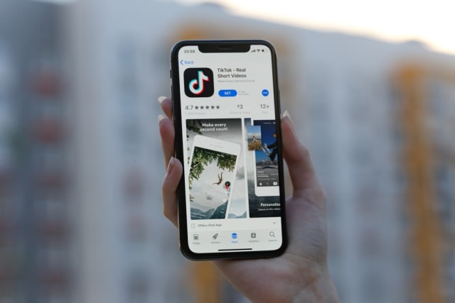 Ilustrasi aplikasi TikTok Foto: Shutterstock