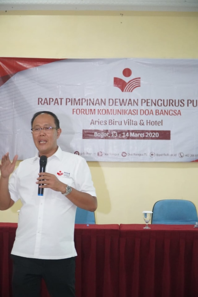 Ketua Umum FKDB, H A Zaki Memberikan Pengarahan Kepada Seluruh Pengurus DPP, DPD, DPC FKDB