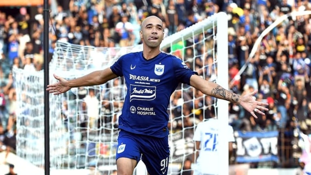 Pemain PSIS saat selebrasi usai mencetak gol ke gawang Arema FC. Foto: Instagram/@psisfcofficial