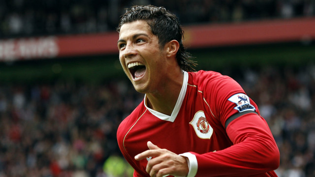 Cristiano Ronaldo saat berseragam Manchester United (MU). Foto: ANDREW YATES / AFP