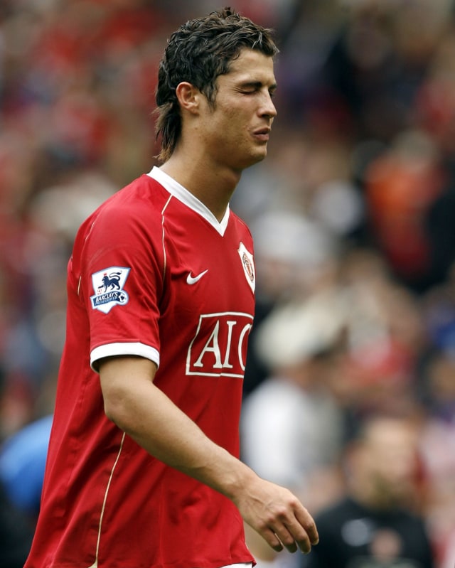 Cristiano Ronaldo saat berseragam Machester United. Foto: ANDREW YATES / AFP