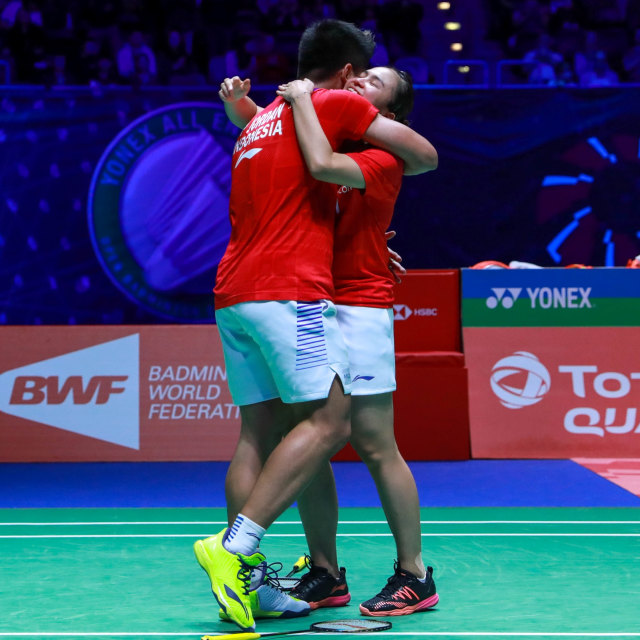 Praveen Jordan/Melati Daeva Oktavianti di final All England 2020. Foto: Dok PBSI