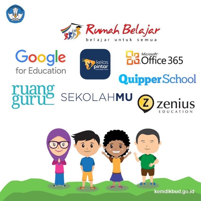 Situs gratis buat belajar di rumah rekomendasi Kemdikbud dok Instagram @kemdikbud.ri