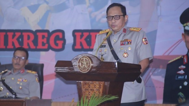 Wakapolri Komjen Gatot Edy Pramono membuka pendidikan Sespimpti Polri. Foto: Dok. Polri