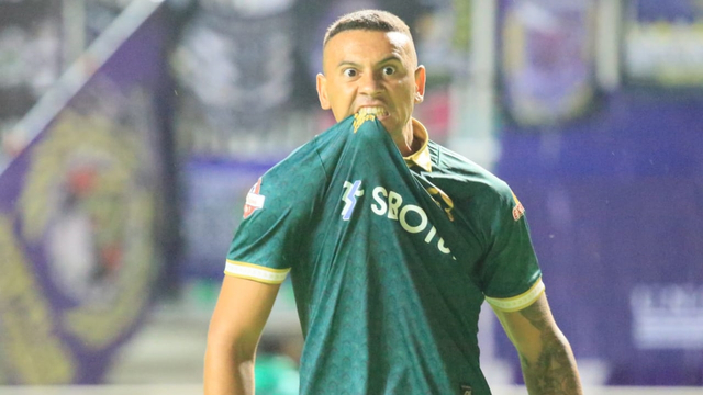 Alex dos Santos, penyerang Tira-Persikabo, merayakan gol Foto: Dok. Media Tira-Persikabo