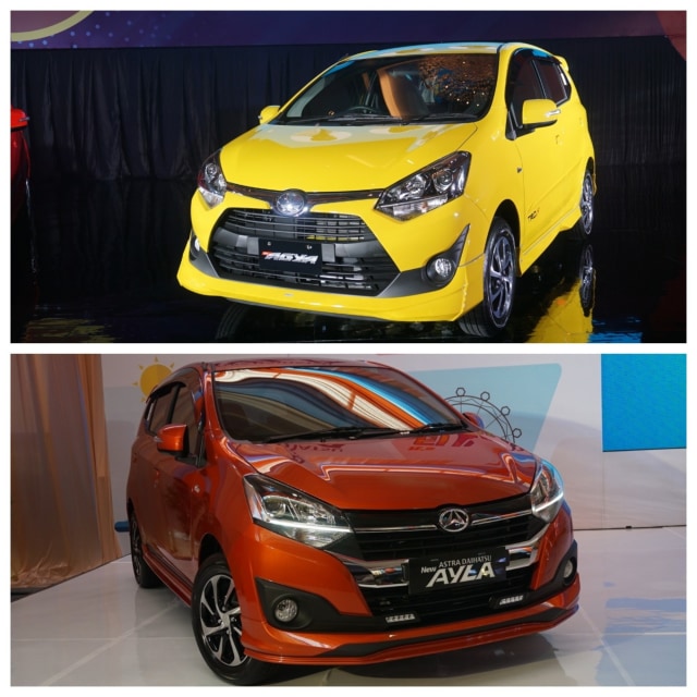 Toyota Agya dan Daihatsu Ayla Foto: dok. kumparan
