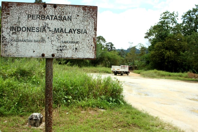 Perbatasan Indonesia-Malaysia di Jagoi Babang, Kabupaten Bengkayang, Kalbar. Foto: Dok Hi!Pontianak