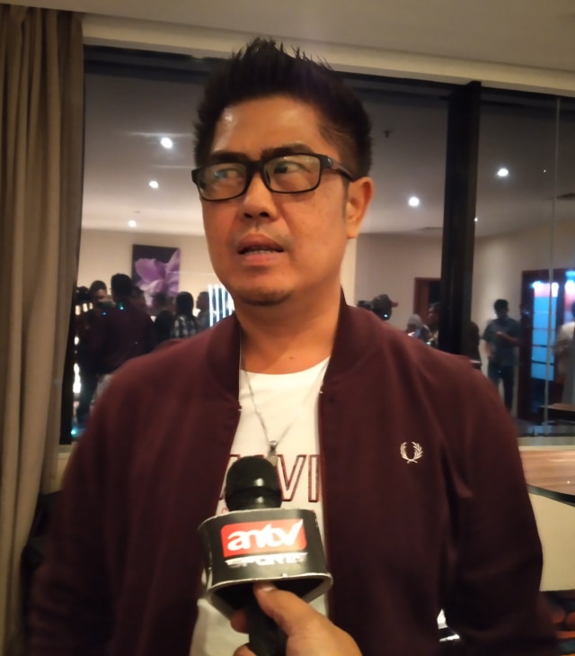 Babay Karnawi, Manajer Perserang, saat pertemuan manajer Liga 2 di Four Points, Jakarta. Foto: Ferry Tri Adi Sasono