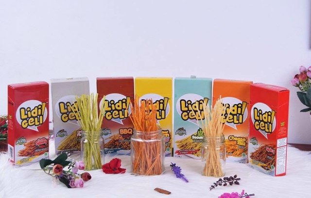 Ilustrasi produk mi lidi geli. Foto: Facebook Mie Lidi Geli