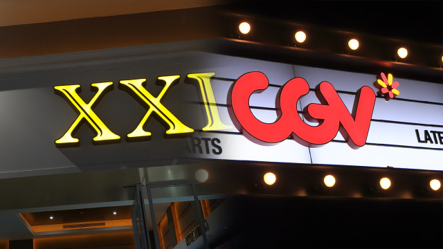 Ilustrasi bioskop XXI dan CGV. Foto: Shutter Stock
