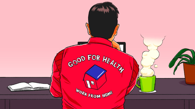 Ilustrasi Work From Home. Foto:  Maulana Saputra/kumparan