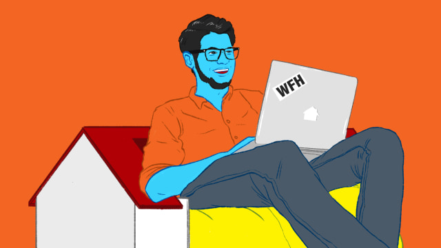 Ilustrasi Work From Home. Foto:  Maulana Saputra/kumparan