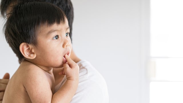 Ilustrasi anak terkena penyakit roseola atau tampak. Foto: Shutter Stock