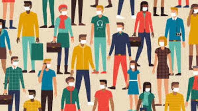 Ilustrasi social distancing. Foto dari www.hub.jhu.edu