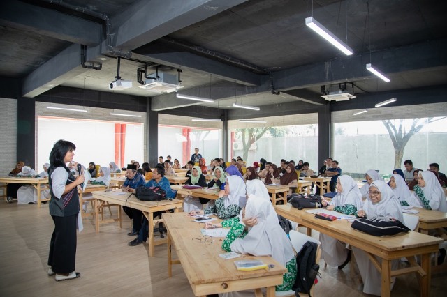 com-Keseruan Marfest di SMK Raden Umar Said Kudus  Foto: Dok. Djarum Foundation