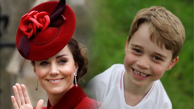 Kate Middleton dan Pangeran George. Foto: AFP/Tolga AKMEN & REUTERS