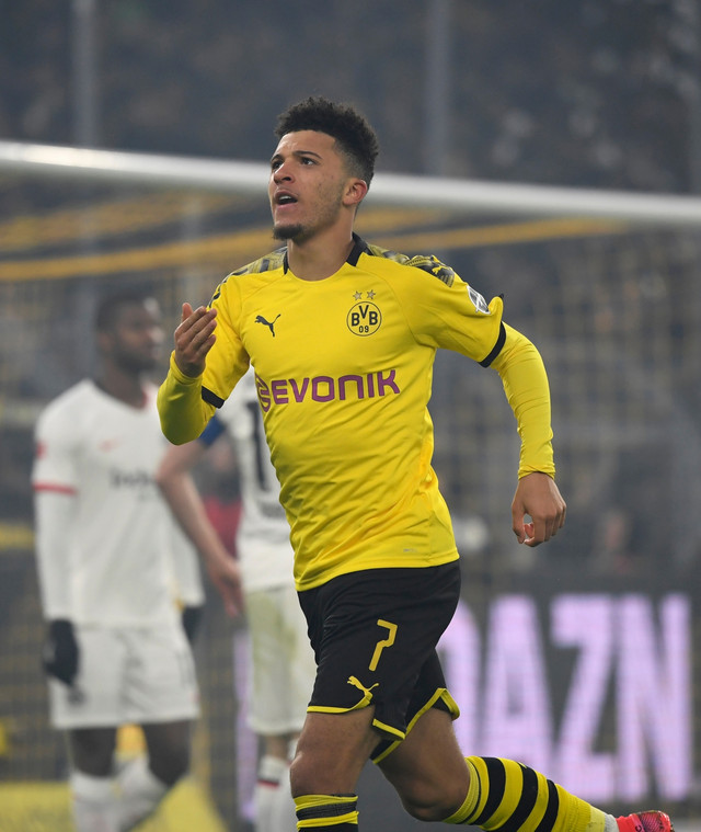 Jadon Sancho digoda gabung Man United. Foto: AFP/Ina Fassbender
