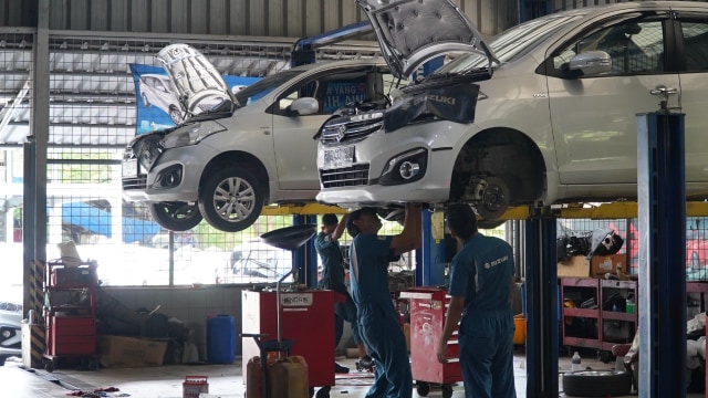 Servis bengkel resmi Suzuki Indonesia.  Foto: dok. Suzuki 