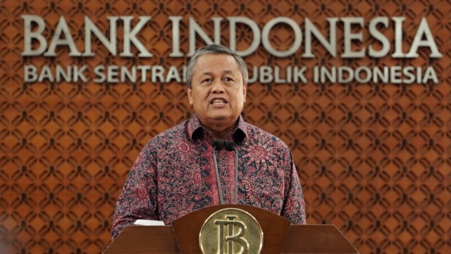Gubernur Bank Indonesia, Perry Warjiyo saat menyampaikan keterangan pers melalui live streaming. Foto: Dok. Bank Indonesia