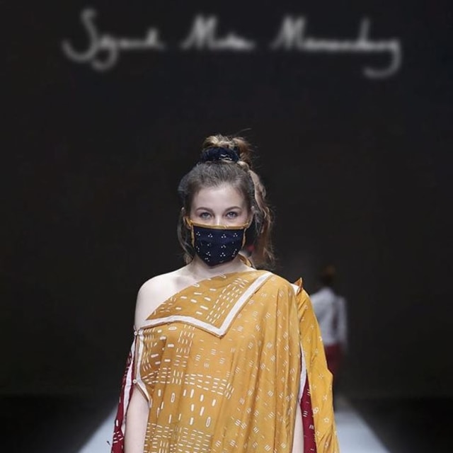 Ilustrasi Masker dari Kain Perca Foto: Instagram @sejauh_mata_memandang