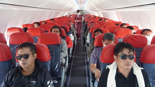  Pengaturan Sistem Jarak Aman (Physical Distancing) Lion Air Group. Foto: Dok. Lion Air Group