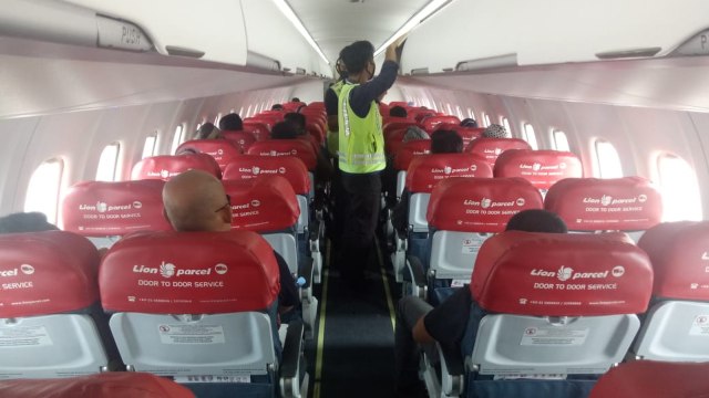  Pengaturan Sistem Jarak Aman (Physical Distancing) Lion Air Group. Foto: Dok. Lion Air Group