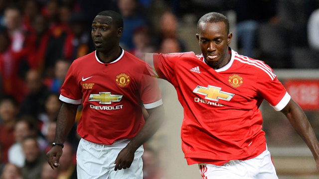 Andy Cole dan Dwight Yorke. Foto: PAUL ELLIS & JONATHAN NACKSTRAND / AFP