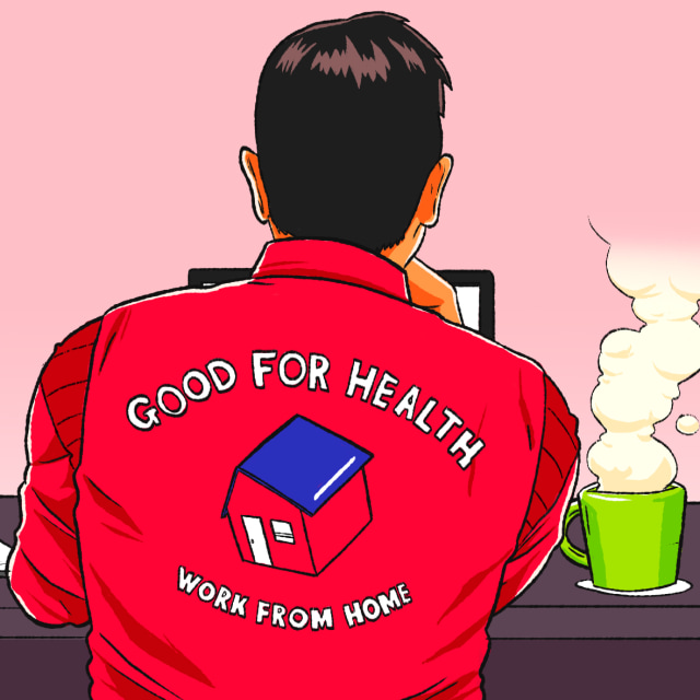 Ilustrasi WFH. Foto: Maulana Saputra/kumparan