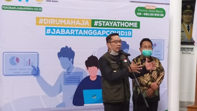 ridwan kamil konferensi pers di Gedung Sate. Foto: Rachmadi/kumparan