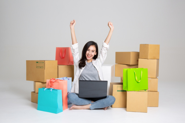 Ilustrasi pedagang online Foto: Shutter Stock